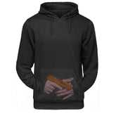 Concealed Carry Black Sweatshirt Hoodie with Kangaroo Pocket for Easy CCW Access